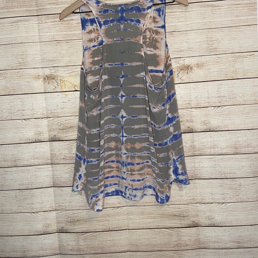 Cynthia Rowley silk dye tye tank 😍 szL - Picture 3 of 4